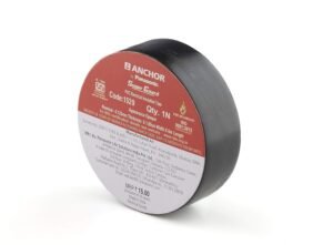 Anchor By Panasonic 1.80 Cm X 6 M Black Super Guard Fr Electrical PVC Insulation Tape (Pack of 30)